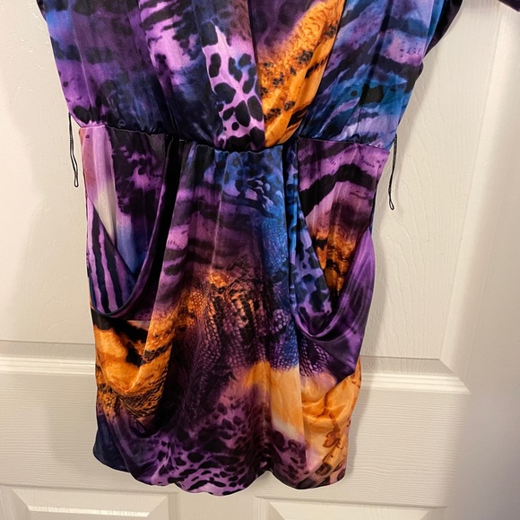 Purple Animal Print Dress. Size Small. - Picture 6 of 8